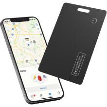 Air-Tag Wallet Tracker Card (iOS Only),Rechargeable Thin Wallet Finder