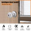 Fingerprint Door Lock-Smart Handle, Keyless Handle with Password Keypad for Bedroom Smart Lock Silver 5