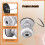Fingerprint Door Lock-Smart Handle, Keyless Handle with Password Keypad for Bedroom Smart Lock Silver 9