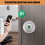 Fingerprint Door Lock-Smart Handle, Keyless Handle with Password Keypad for Bedroom Smart Lock Silver 8
