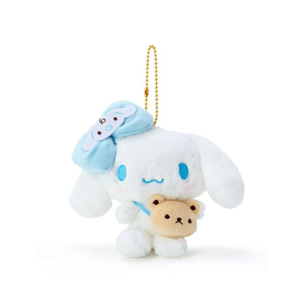 (Cinnamoroll, 10cm) Toys Sanrio Plush Pendant Kuromi Melody Cinnamoroll Soft Stuffed Gifts Doll Kids