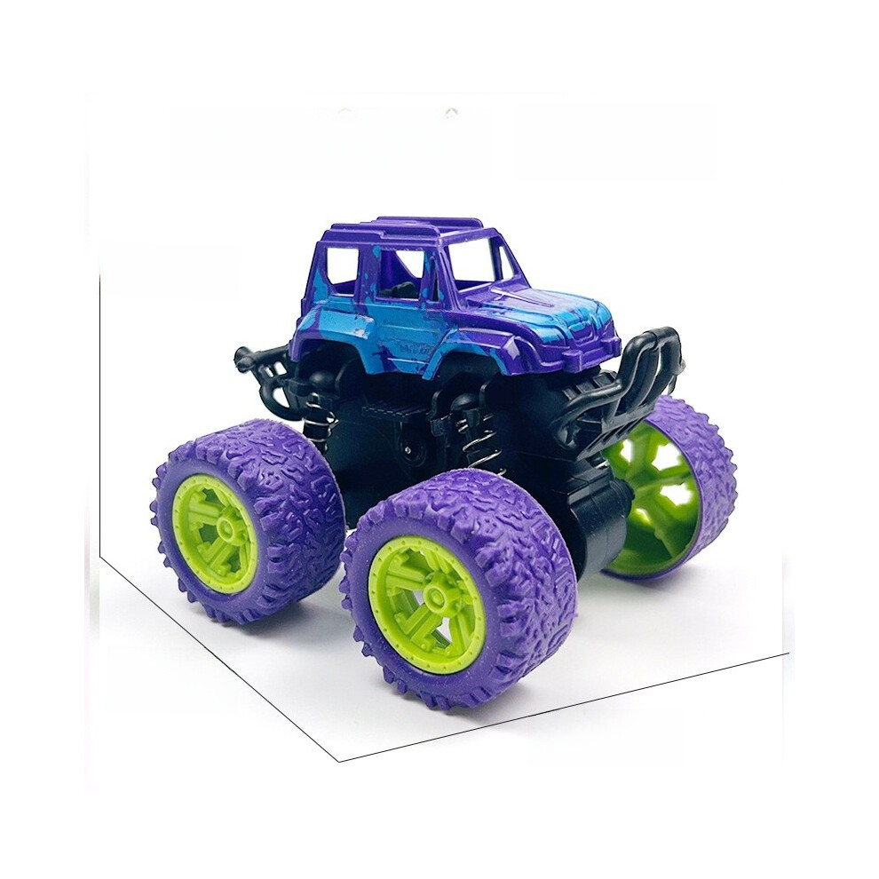 (Purple) Wheel Drive Four Inertia Stunt Off Road Vehicle Model Child Toy Gift Holiday Car-image-OPC-PH2G9XC-NEW