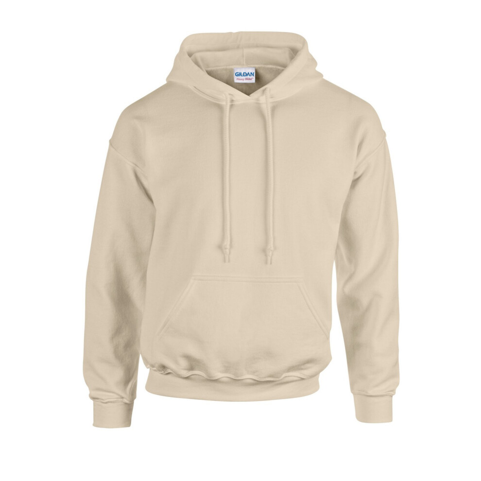 (S, Sand) Gildan Unisex Adult Heavy Blend Hoodie