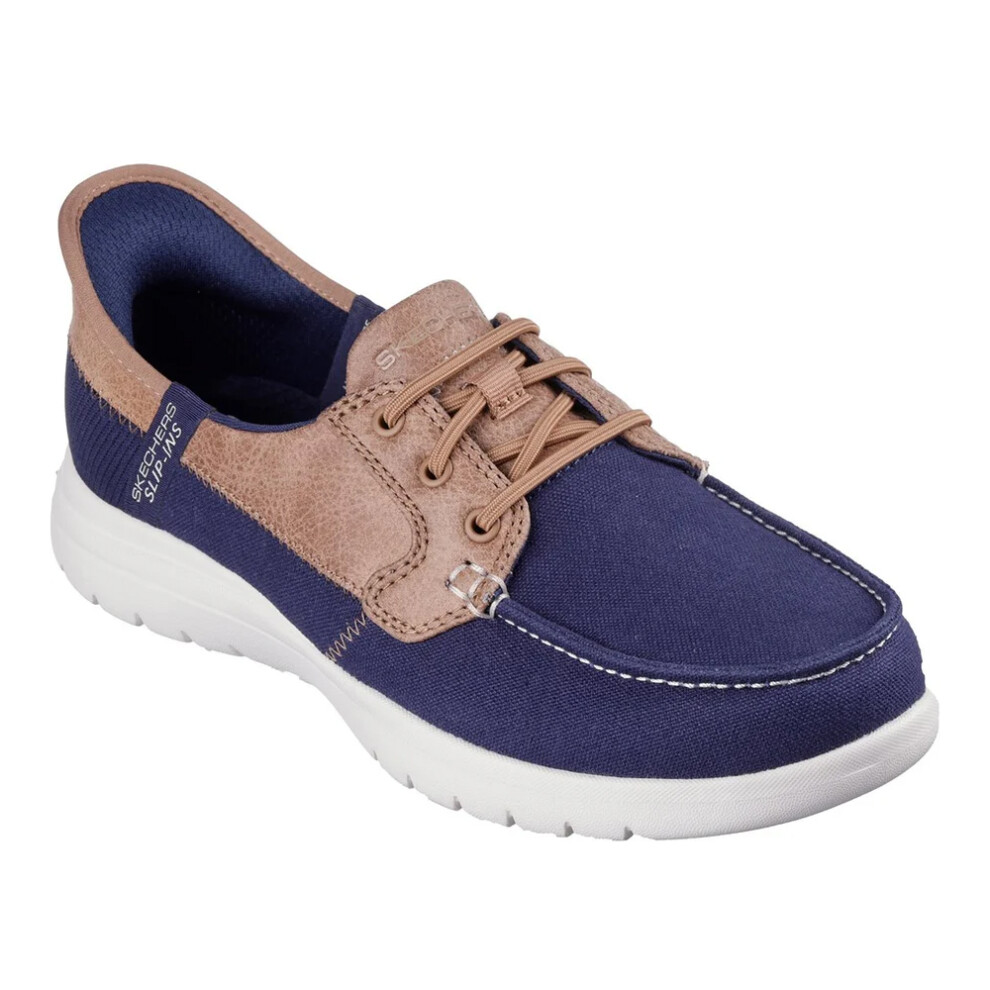 (4 UK, Navy) Skechers Womens/Ladies On The Go Flex Palmilla Boat Shoes