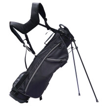 Golf Stand Bag Lightweight 7inch 4 Way Divider Double Strap Black Grey