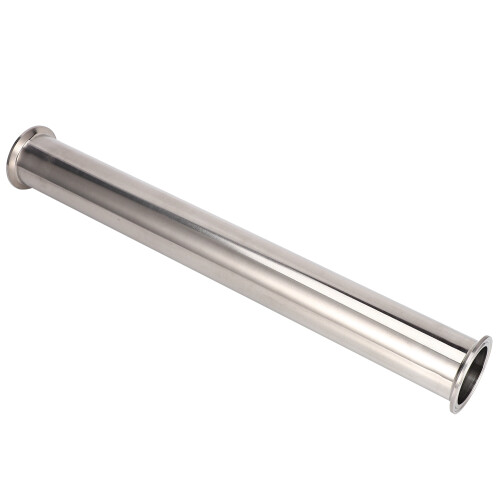 Tubo sanitário de 2 polegadas com braçadeira tripla x 51 mm de diâmetro externo, comprimento de 458 mm (18 polegadas) para aço inoxidável caseiro 2