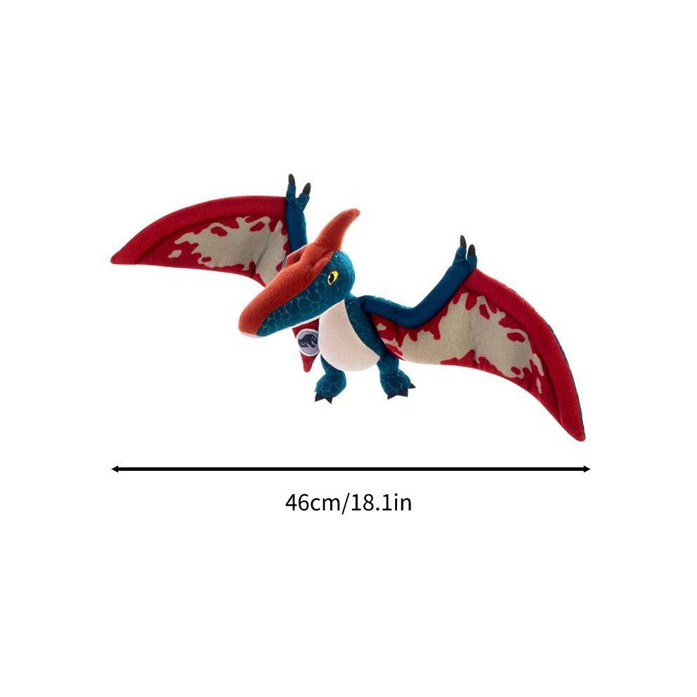 (Pterosaur) Dinosaur World Jurassic Plush Toys Velociraptor Pterosaur Kids Gift Stegosaurus