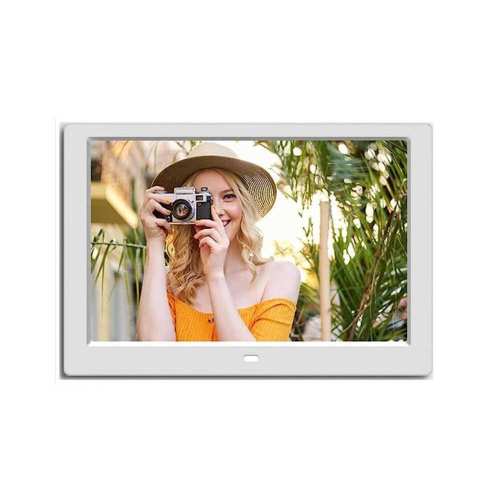 10.1 Inch USB Digital Picture Frame, Non-WiFi SD Card Smart Photo Frames IPS Screen HD Display with Remote Control, Easy to use for Seniors