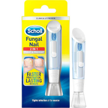 Scholl Fungal Nail Treatment, 3.8 ml - Fungal Nail Infection Treatment and Prevention Kit, Includes 3.8ml Liquid 5 Disposable Nail Files , Pack of 1