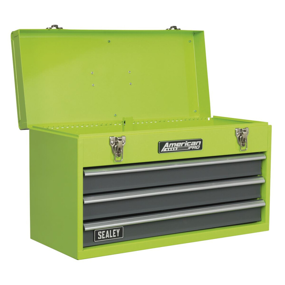 Sealey American Pro® Tool Chest 3 Drawer - Green/Grey Ap9243bbhv