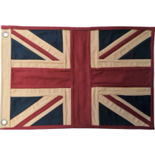 United Kingdom UK Aged &amp; Vintage Look Sewn Cotton Flag - 49cm x 33cm
