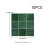 Living And Home 10Pcs Gemstone Color Series 9-grid Wall Tile Sticker, Light Green 5