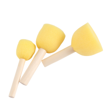 Verpakking van 30 ronde schuimsponsverfkwastensets - stencilwaarde 5 verschillende maten Geweldig voor kinderen Knutselen, sjablonen, schilderen