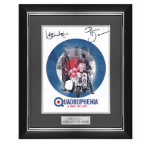 Phil Daniels & Leslie Ash Signed Quadrophenia Poster. Deluxe Frame