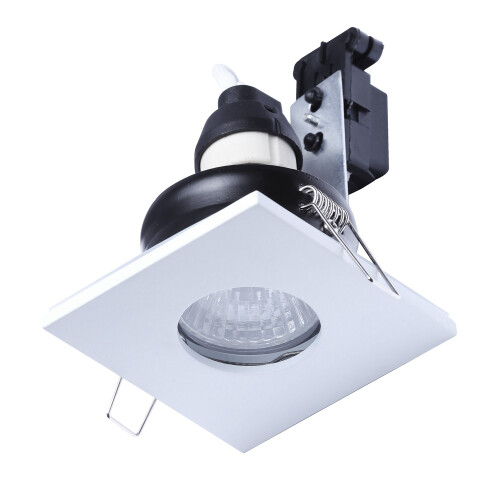 (White, Pack of 5) Litecraft Recessed Square Bathroom Downlights 2