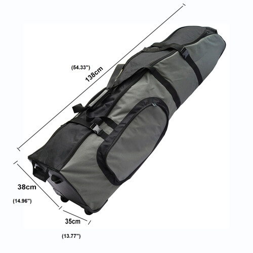 Gr8 Home Premium Wheeled Travel Golf Bag Padded Flight Cover Case with Wheels 2