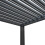 (3x3m with Lights) Aluminium Anthracite Pergola 9