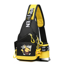 (Cute)Sac bandoulière poitrine épaule Pikachu motif anime enfant cadeau extérieur