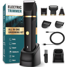 Manscape Body Trimmer Men 3 in 1,Pubic & Ball Trimmer Man IPX7 Waterproof,Rechargeable Body Shavers for Men with 2 Combs,Painless