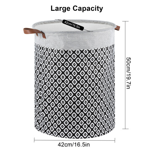 60L Large Laundry Basket 2-Pack Foldable Waterproof Washing Basket 2
