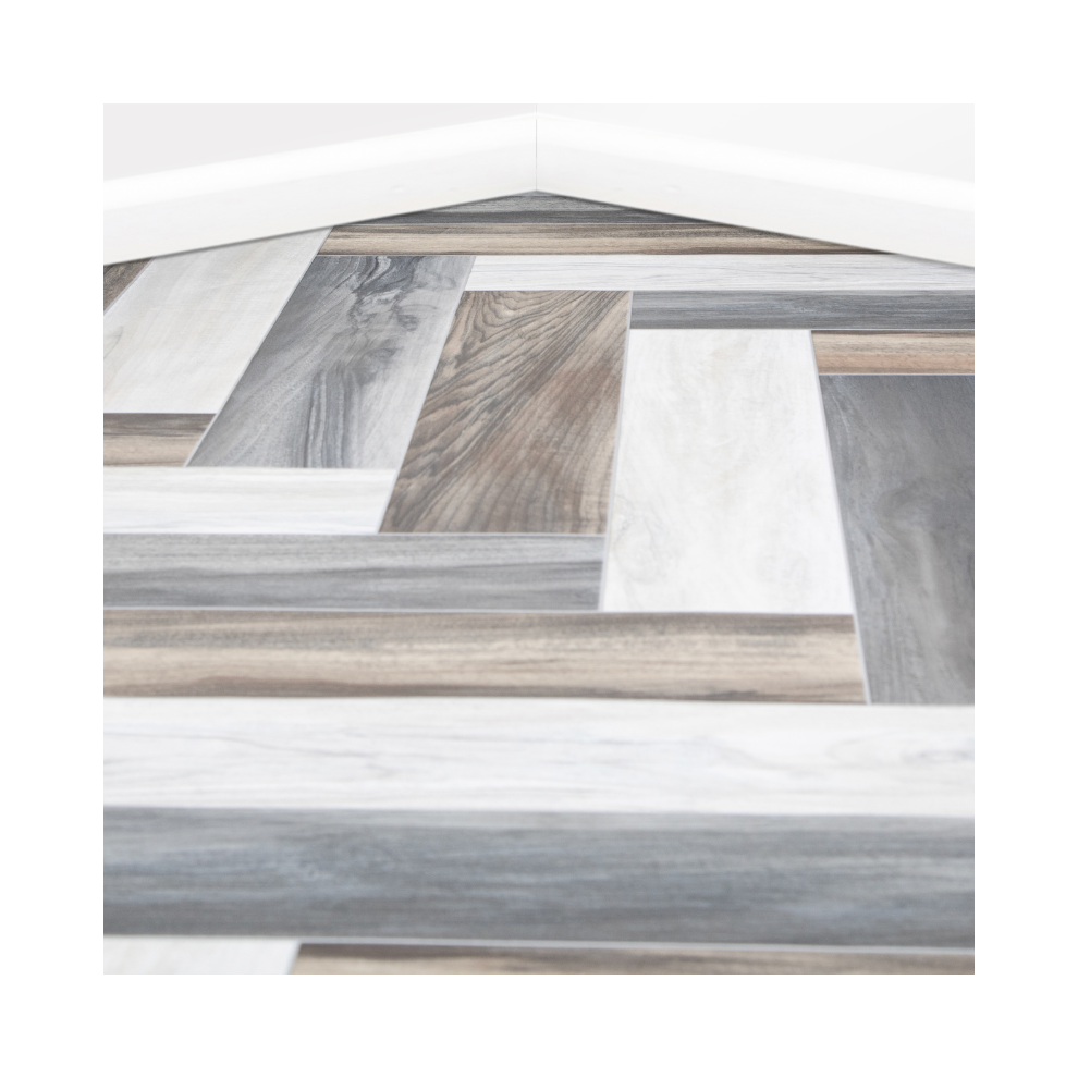 (2M, 12M) Banyan Tile Vinyl Lino Roll Flooring 5056524018385