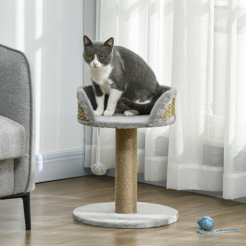 PawHut PawHut Cat Tree with Scratching Post for Indoor Kitten Grey