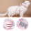 (blue, M) Cat Harness Leash Set Cats Escape Proof Cute Bee Plaid Lightweight Soft 6