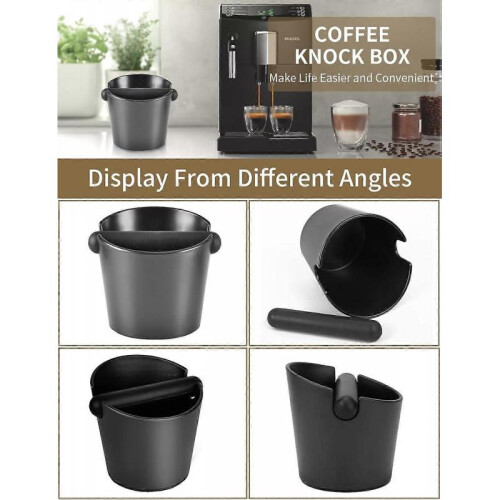 ABS Espresso Knock Box - Barista Coffee Grind Bin (Single Unit) 1