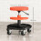 Homcom HOMCOM Rolling Mechanic Stool, 135kg Capacity Workshop Stool, Yellow 3