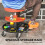 Homcom HOMCOM Rolling Mechanic Stool, 135kg Capacity Workshop Stool, Yellow 8