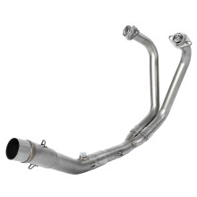 (As show, One size) Motorcycle Full Exhaust System Vent Front Pipe Link Connect for YZF‑R25 YZF‑R3 2015‑2018