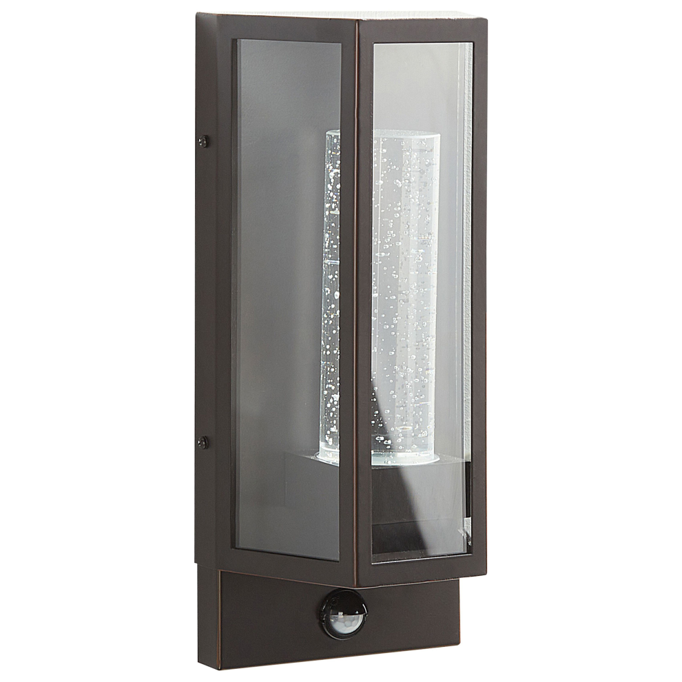 Outdoor LED Wall Light FRUID with Motion Sensor Brown