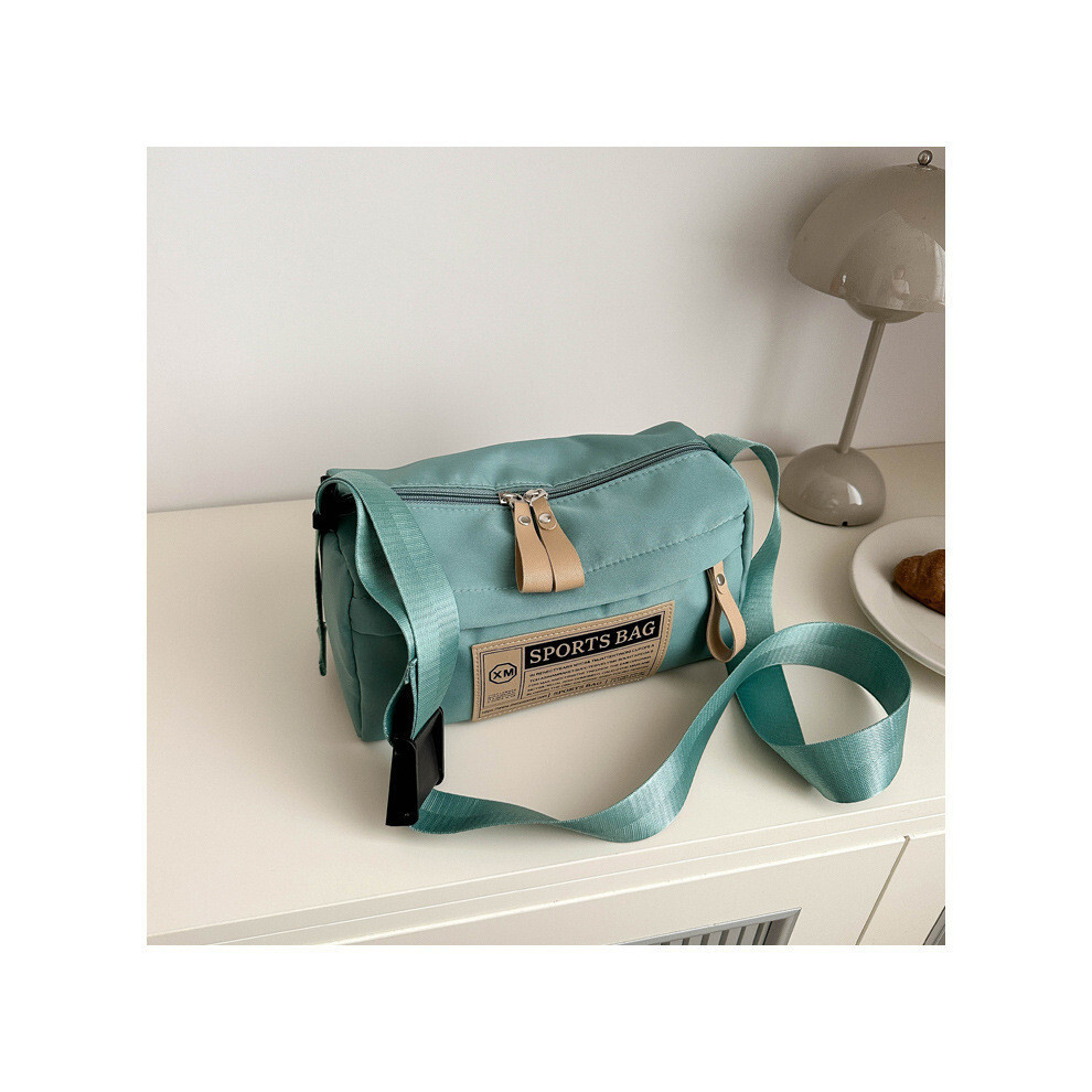 (Green)Joli petit sac rond en tissu Oxford pour femme polyvalent sac à bandoulière de tous les jours