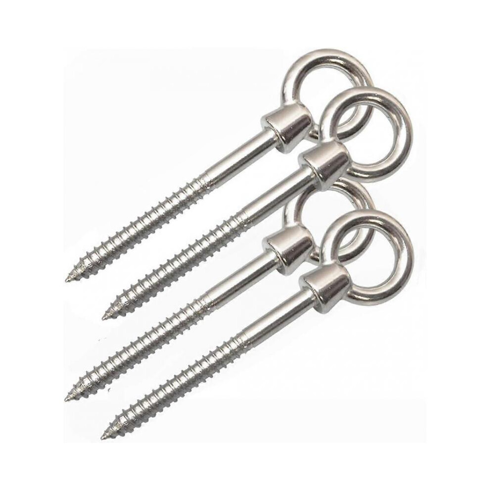 Hammock Hooks,4Pack Hammock Hanging Kit Stainless Steel Eye Screw Hooks