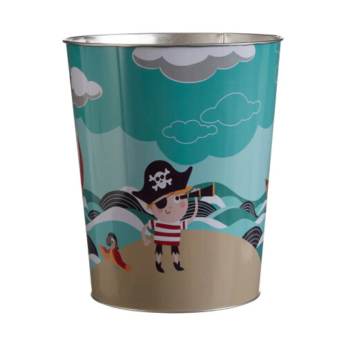 Premier Housewares Pirate Waste Bin Keep childrens bedroom tidy