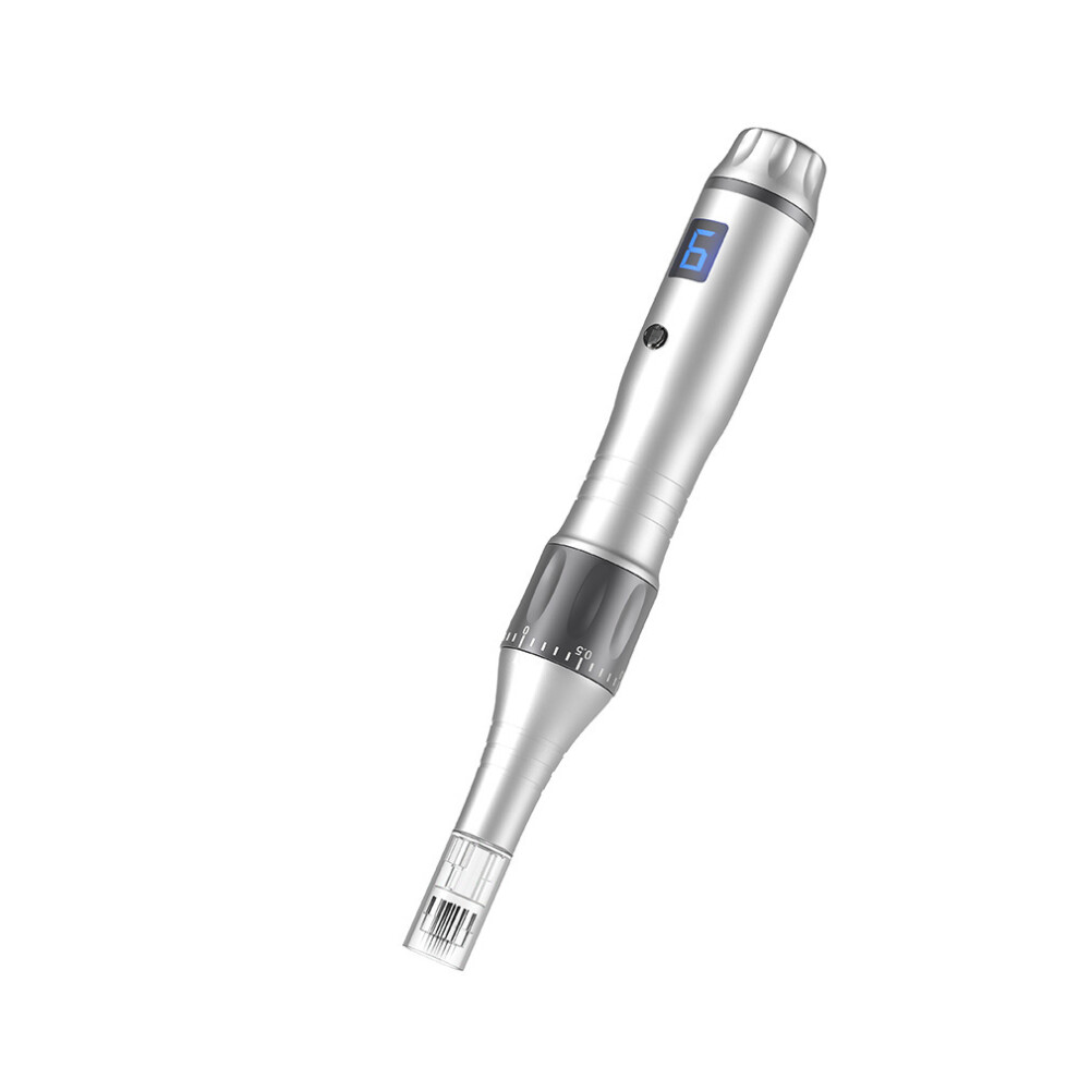 Stoyotu (Microneedling Pen+10Pcs Round Nano Cartridges) St8 Microneedling Pen Wireless Electric Auto Derma Pen Skin Care Tool Kit With Needle Cartridg