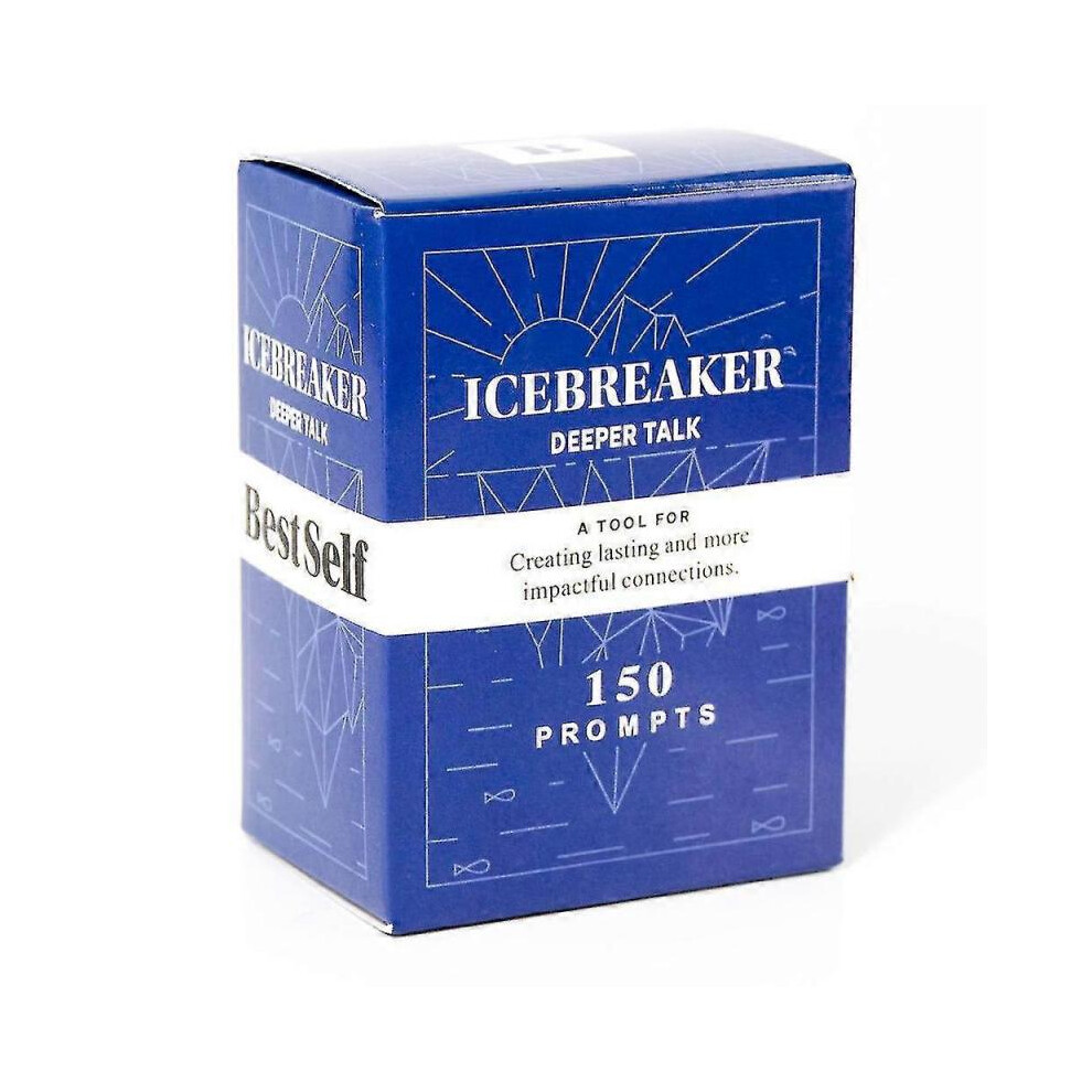 150 Cards Icebreaker Deeper Talk Deck by Bestself Conversation Party Board Game Full English Card Game Gift