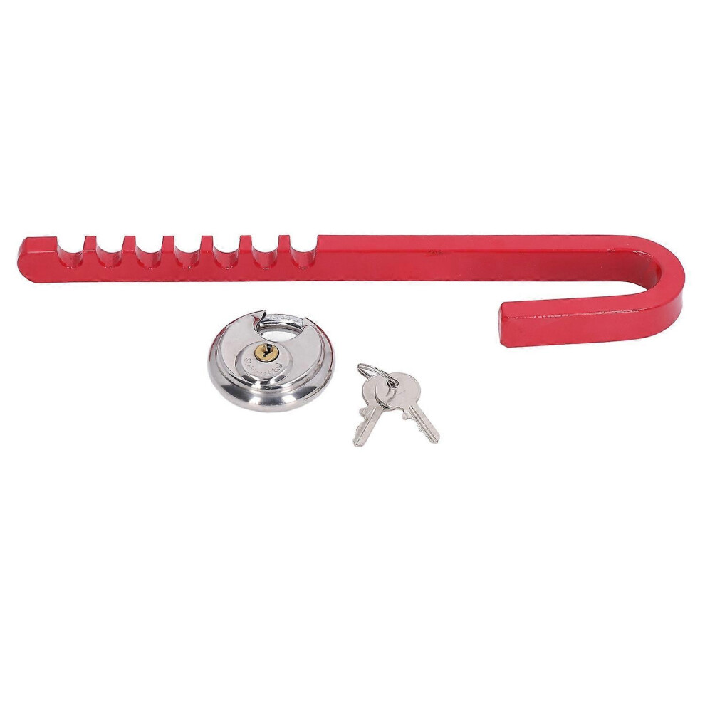 (As Show, One Size) J Type Trailer Wheel Lock Wheel Clamp Lock Security Anti Theft Tire Lock For Car Truck Rv 6909775622209