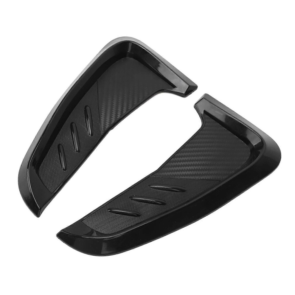 (As Show, One Size) 2Pcs Side Mudguard Vent Trim 20Cm Left Right Side Vents Decorative Stickers Universal For Acco Black 6909775627570