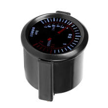 (As show, One size) 12V Universal 52mm/2.05in Modified Warning Function Turbo Gauge Meter Auto Instrument