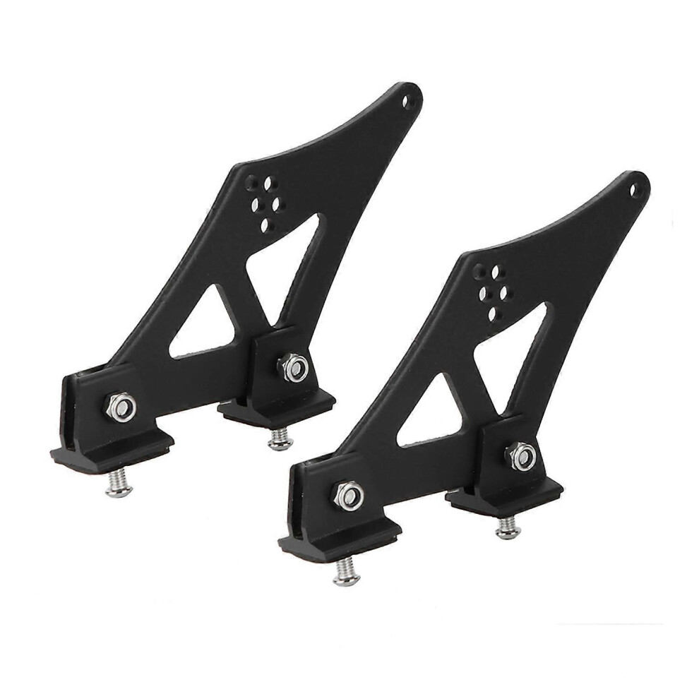 (As Show, One Size) 5" Universal Car Cnc Aluminum Alloy Rear Wing Trunk Racing Tail Spoiler Legs Mount Brackets 6909775603000