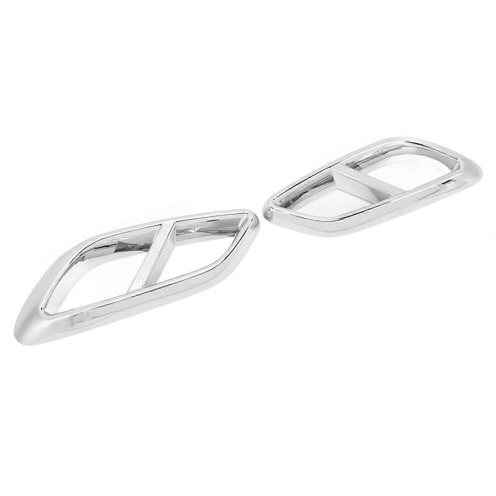 (As Show, One Size) 1 Pair Car Exterior Exhaust Pipe Mufflers Output Tip Pipe Cover Trim Left Right Replacement For Benz 6909775656624