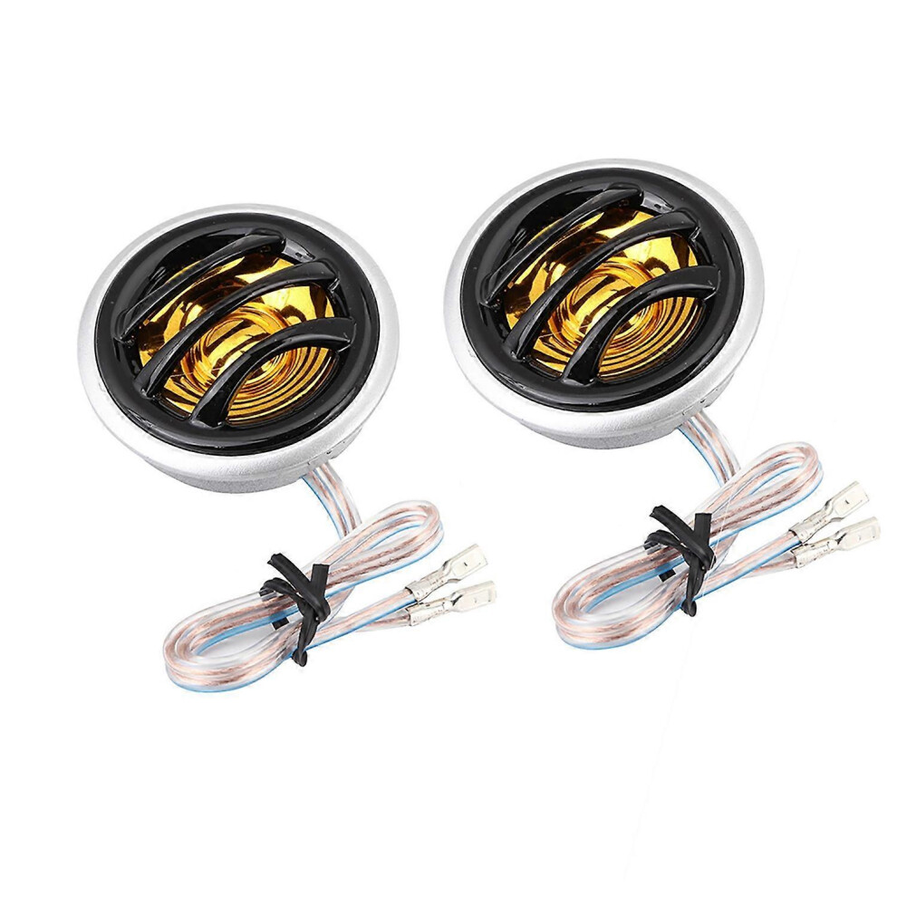 (As Show, One Size) 2Pcs 12V 150W Car Mini Super Power Loud Dome Audio Stereo Speaker Tweeter Loudspeaker Horn 6909775641545