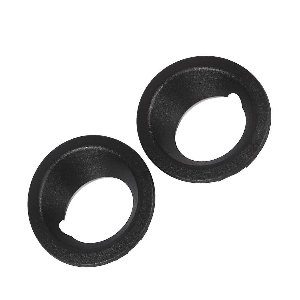 (As Show, One Size) 2Pcs Front Bumper Fog Ring Cover 51113400912 Replacement For X3 E83 2004Â2006 Light/Black 6909775656242