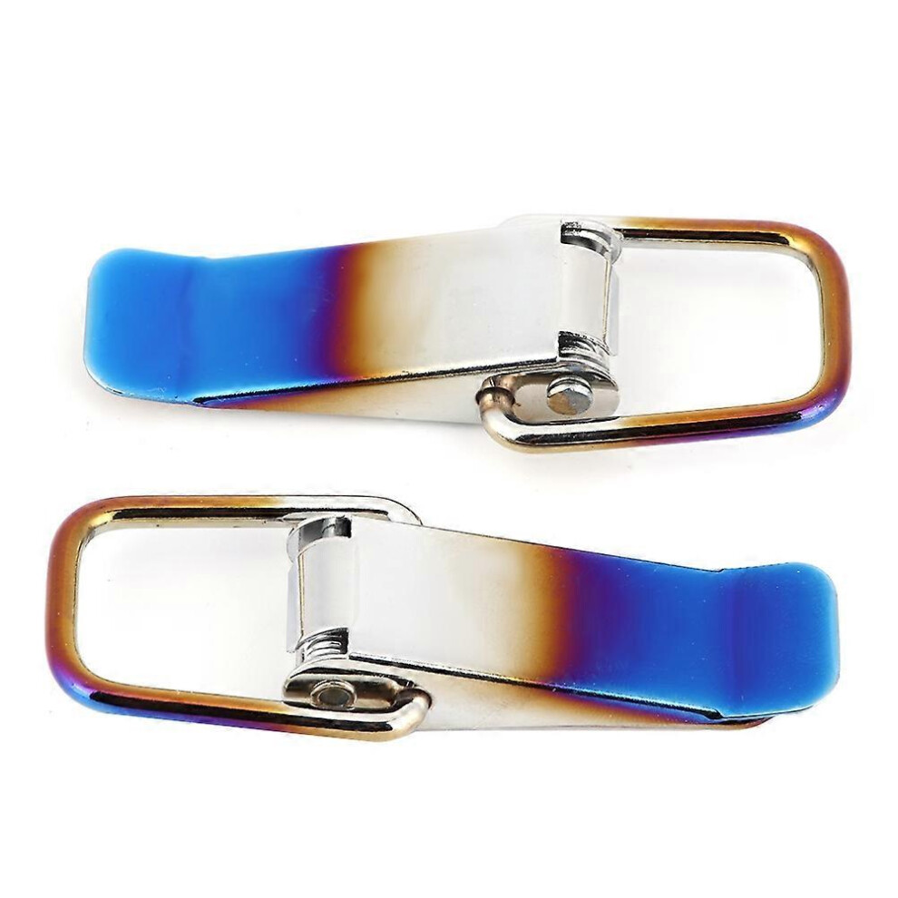 (As Show, One Size) Universal Quick Release Truck Hook Fix Lock Clip Iron Bluewhite 6909775591048
