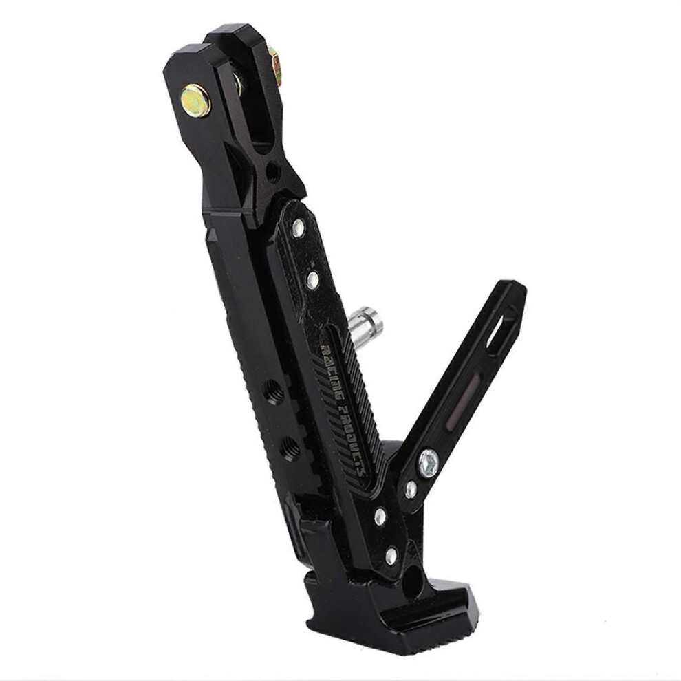 (As Show, One Size) Motorcycle Universal Aluminum Alloy Adjustable Kickstand Foot Side Stand Tripod Holder 6909775599075