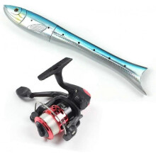 1.6M Fishing Rod Reel Combination Kit, Advanced Mini Pocket Foldable Fishing Rod Kit, Telescopic Fishing Rod + Rotating Reel Combination Kit