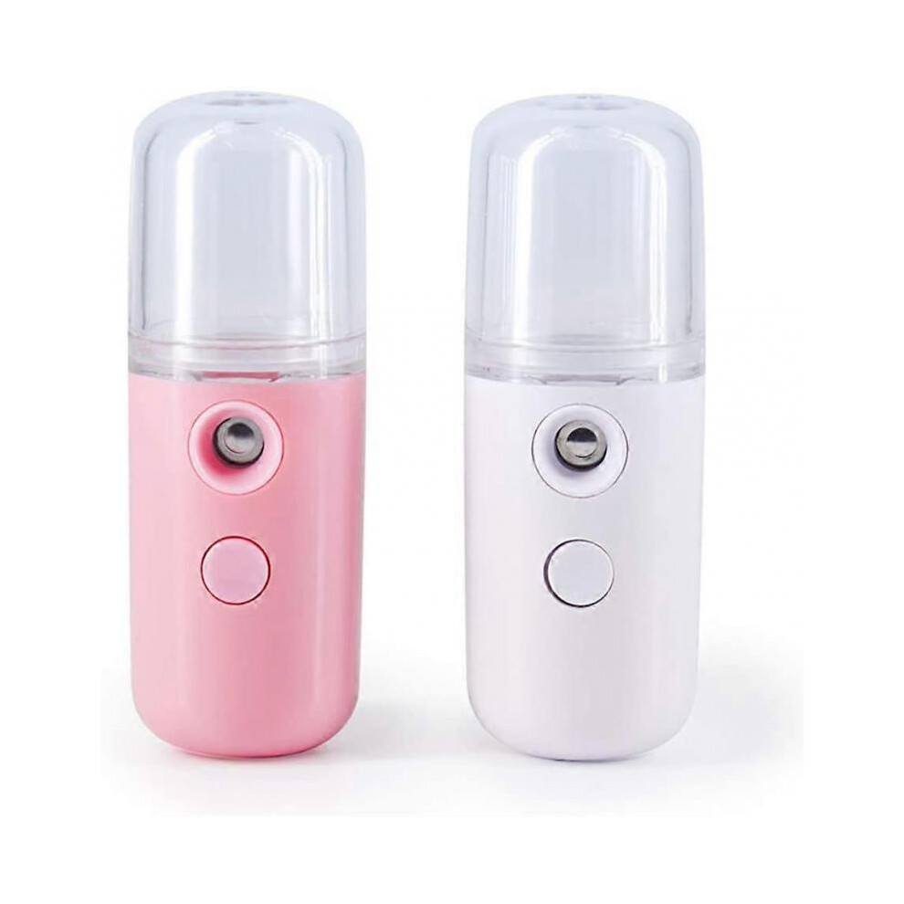 2pcs Mistyque Nano Mist Sprayer, Usb Rechargeable Portable Nano Mist Sprayer, for Moisturizing Skin Care Facial