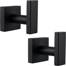 Bathroom Towel Hooks 2 Pack, Corner Simple Stainless Steel Bath Towel Rack, Hand Towel Rack
