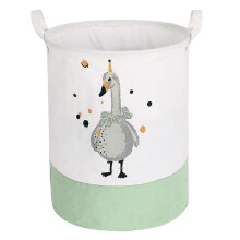 Foldable Waterproof Baby Laundry Basket Storage Basket Dirty Laundry Basket Laundry Bag Round Cloth Storage Bucket for Laundry Child ToysGoose